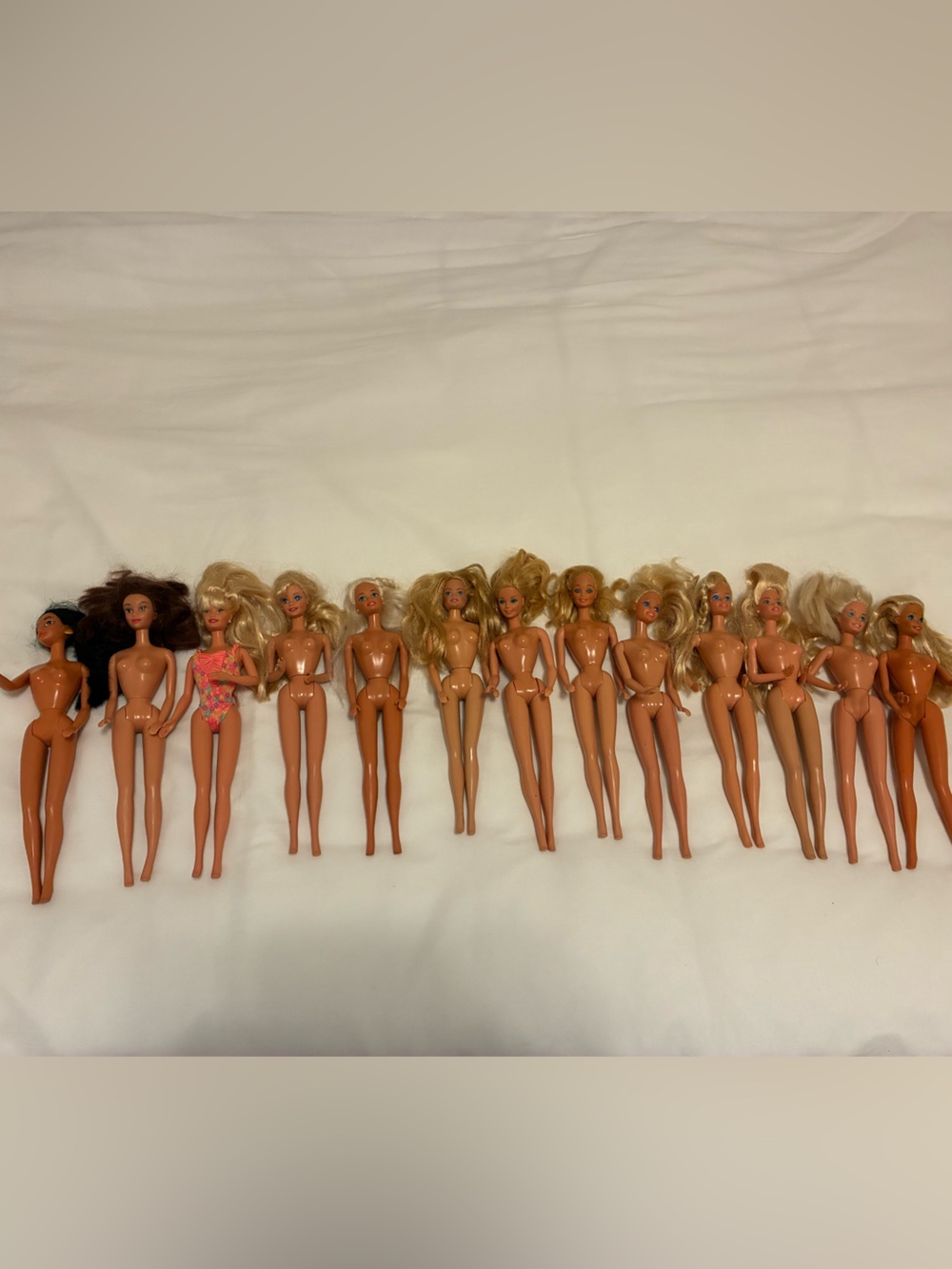 Lot of 13 Barbie dolls vintage and Ginny doll